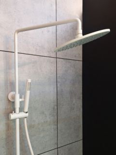 Душевая система с термостатом AltroBagno Intento 030424 BiOp белый матовый