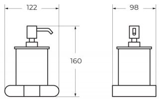 Диспенсер Art&Max Platino AM-E-3998AL хром