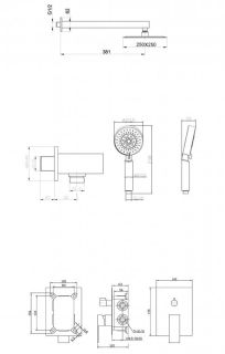 Душевой комплект BelBagno Ancona ANCONA-DSET-CRM хром