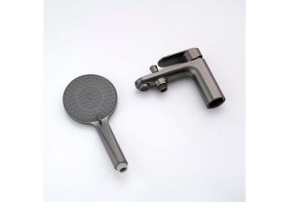 Смеситель на борт ванны Aquatek Ника AQ1844BGM оружейная сталь