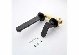 Смеситель для раковины Aquatek Альфа AQ1913MB чёрный матовый