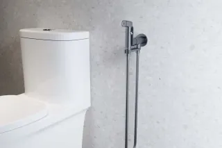 Гигиенический душ со смесителем Aquatek Альфа AQ1919BGM оружейная сталь