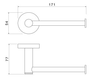 Бумагодержатель Aquatek Европа AQ4108BG шлифованное золото