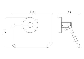 Бумагодержатель квадратный Aquatek Европа AQ4118BG шлифованное золото