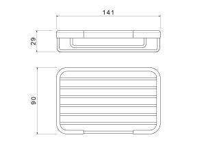 Мыльница решетка Aquatek AQ4946BG шлифованное золото