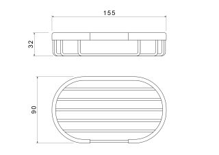 Мыльница решетка Aquatek AQ4956BG шлифованное золото