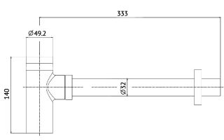 Сифон для раковины AQUAme AQM7010GG глянцевое золото