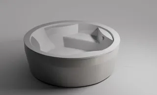 Ванна из искусственного камня Astra-Form Аврора 01010038 185 см белый глянец