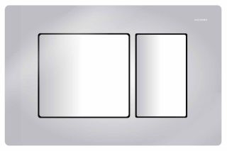 Сет AZARIO Teramo AZ-8010-1000+AZ-8200-0031+AZ-0052 инсталляция с панелью смыва + унитаз (квадратный) с сидением микролифт+ клавиша 0031, хром глянцевый