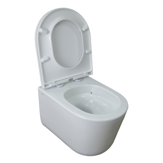 Сет AZARIO AZ-8010-1000+LY1100R унитаз подвесной Creo Ceramique LYon 2.0 с системой смыва Tornado в комплекте с быстросъемным сиденьем микролифт