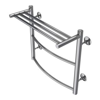 Полотенцесушитель водяной AZARIO VERONA AZ04155P 500/500 с полкой, 2 секции, нижнее/диагональное подключение, 1/2, хром