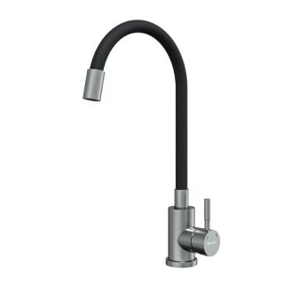 Смеситель для кухни с гибким изливом Knotlor SS-02, сатин