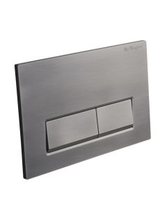 Кнопка смыва BelBagno BB-15R-GM, оружейная сталь