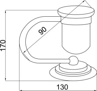 Стакан Boheme Murano хром 10911-CR