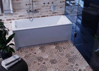 Акриловая ванна Aquatek Либра New LIB170N-0000001 170х70 см с фронтальным экраном вклеенный цельносварной металлический каркас