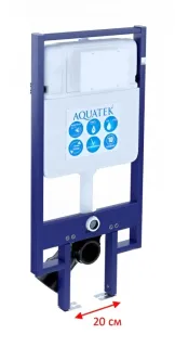 Комплект SET AQUATEK МИЯ-MB-045 4в1 унитаз с инсталляцией кнопкой и сиденьем микролифт