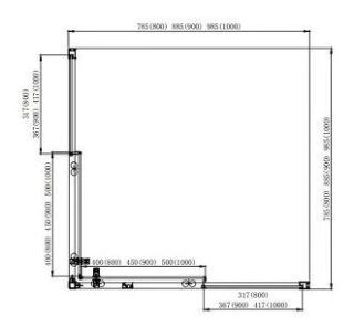 Душевой уголок Aquatek AQ ARI KV 08020BL 80x80см чёрный