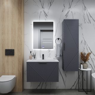 Шкаф-пенал Grossman БЛИСС 303546 графит 40 см