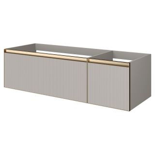 Тумба под раковину Armadi Art Quatro 790-M2-140-CM-RIB-MG 140 см кашемир/золото матовое