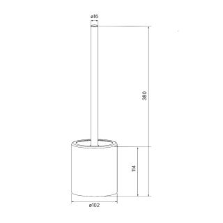 Щётка для унитаза IDDIS Optima Home напольная хром BRU02POi47