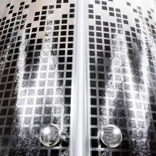 Душевая кабина Deto L 810 стандартная BLACK 100х100х215 см