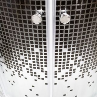 Душевая кабина Deto L 890 с гм. и эл. BLACK 90х90х215 см