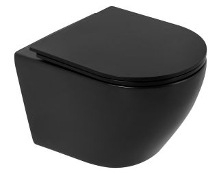 Подвесной унитаз Charus Estella Rimless EWC700-121B безободковый чёрный