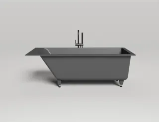 Ванна из искусственного камня Salini Cascata S-Stone 104123MRF 170x75см RAL полностью