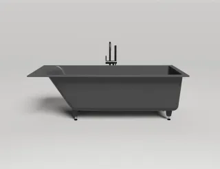 Ванна из искусственного камня Salini Cascata S-Stone 104223MRF 180x80см RAL полностью