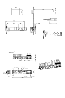 Душевой комплект Boheme Zodiac 133-MW с термостатом белый матовый