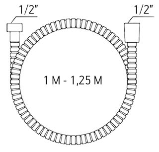 Шланг для душа ESKO SSH1 хром