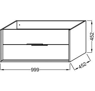 Тумба под раковину Jacob Delafon Vivienne EB1668-J5-E75 100 см 100 см дуб давос натуральный/белый блестящий