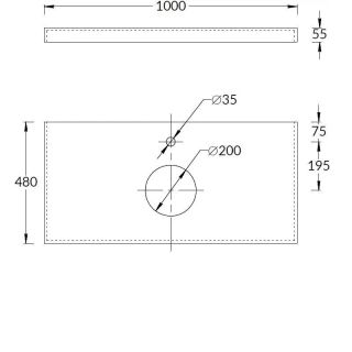 Столешница Kerama Marazzi Plaza Classic Neo CN100.SG560420R 100 см бежевый натуральный