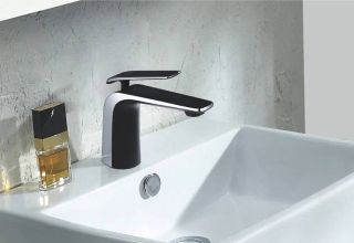 Смеситель для раковины Rose R1301H чёрный матовый