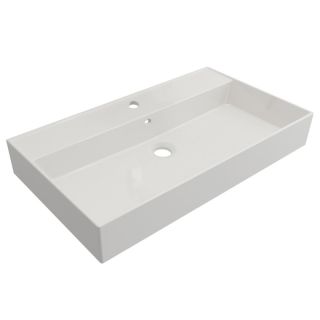 Раковина керамическая CEZARES 80 см, CZR-MIL-80-LVB белый