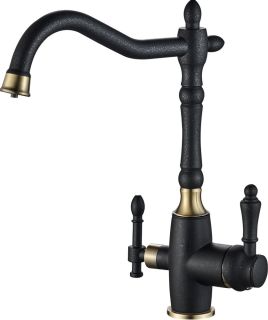 Смеситель для кухни ZORG Steel Hammer SH 812 BLACK BR