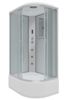 Душевая кабина Niagara NG-2310-14LF с гидромассажем 120x80см серебро/матовое