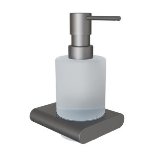 Дозатор жидкого мыла Knotlor LD101GM, оружейная сталь