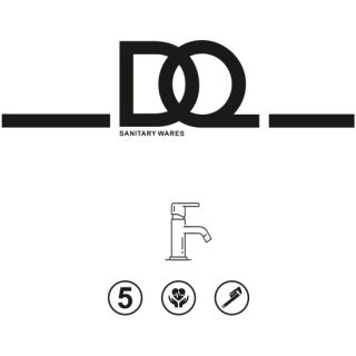 Смеситель для раковины DQ Stuttgart встраиваемый настенный хром (DA1774401)