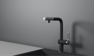 Смеситель для кухни Granula 8169, ГРАФИТ графит