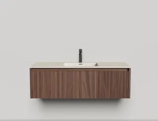 Подвесная тумба Salini Domino 27D212IN 120см шпон под встраиваемую раковину