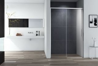 Душевая дверь в нишу CEZARES DUET SOFT-M-BF-1-130-C-Cr хром