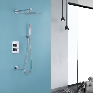 Душевая система ABBER Daheim с термостатом хром AF8250