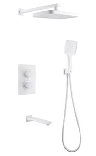 Душевая система ABBER Weiss Insel AF8050W с термостатом белый