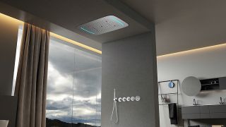 Душевой комплект Timo Saona SX-2319/18SM с термостатом чёрное золото