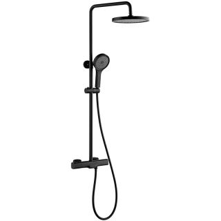 Душевая стойка Gappo G2495-76 с термостатом чёрный