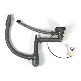 Сифон с переливом Melana клапан-автомат MLN-S011(PW1) 3 1/2"