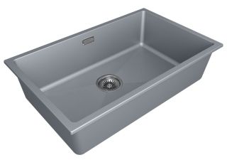 Мойка кухонная Paulmark Lumi LU74-GRM серый металлик