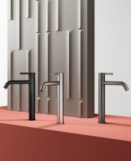 Высокий смеситель для раковины Splenka S221.15.05 сатин