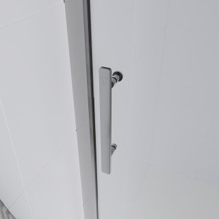 Душевая дверь Veconi Evo 100 CH, 1600x1950, хром, стекло прозрачное